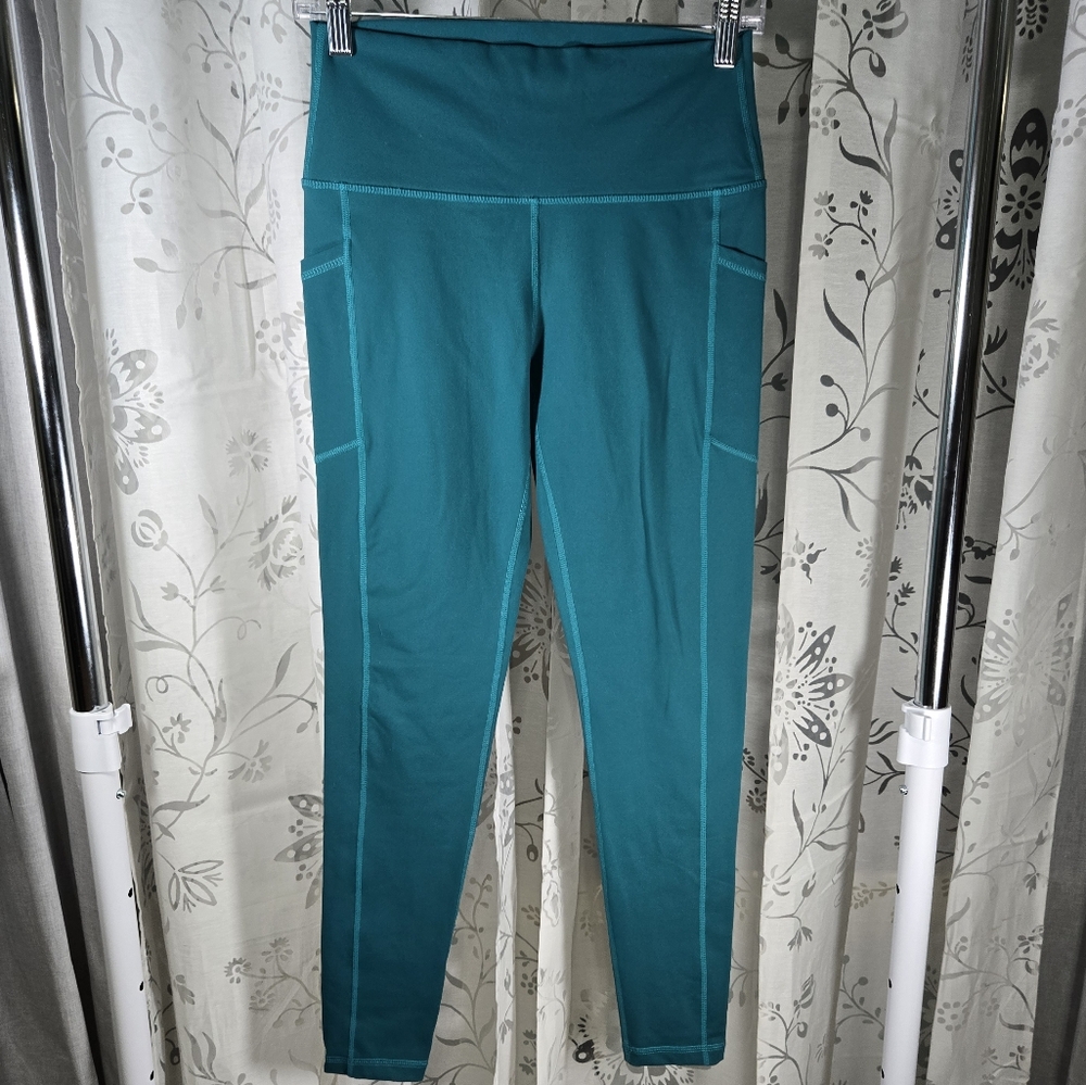 Buffbunny Teal High Rise Leggings Size Medium‎ Womens Athletic Workout Leggings